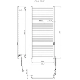 Электрический полотенцесушитель Hygge Family Derby 1170х530х80мм, черный матовый (6.1.0404.06.BM) Фото - 4